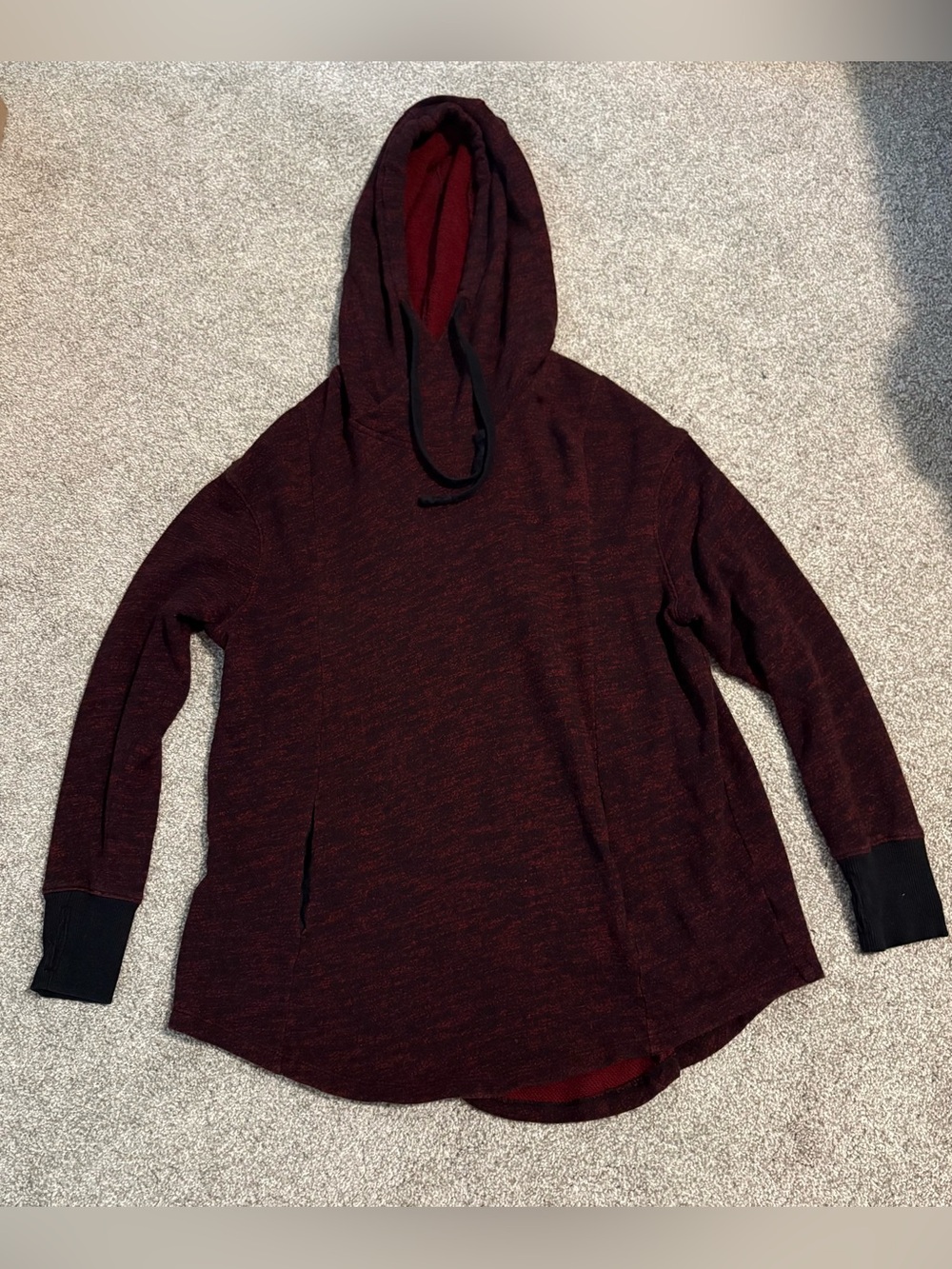 Mossimo Supply Co. Maroon Hoodie with Black Trim